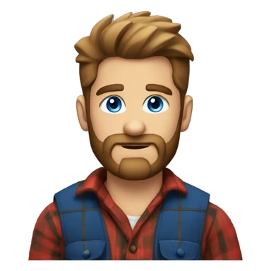 Lumberjack blue eyes sticker