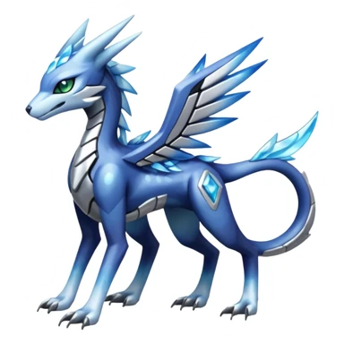 Meloetta-Sergal-Dialga-hybrid-fusion-Fakémon-creature, full body sticker