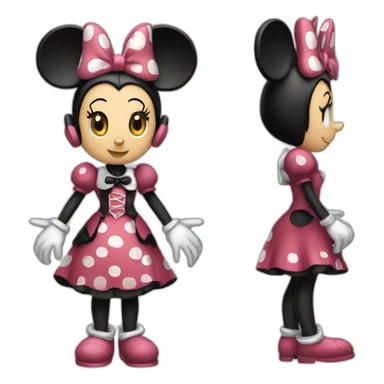 Clockwork Minnie Mouse Full Body sticker