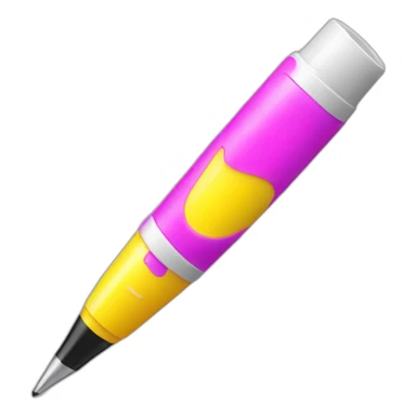 long highlighter pen sticker