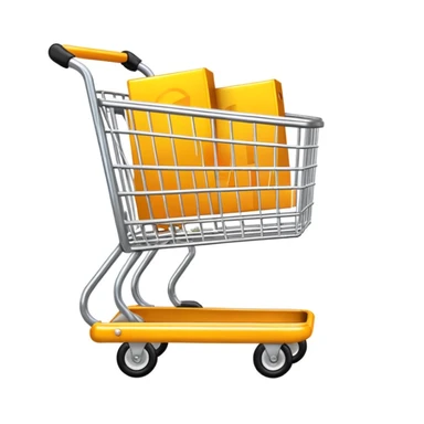 Yellow cart shopee sticker