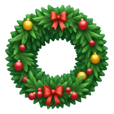 christmas wreath sticker