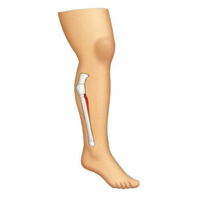 Leg injury sticker