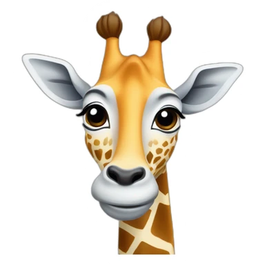 Girafe Nimbus Éphémère Saphir Quadrillage sticker