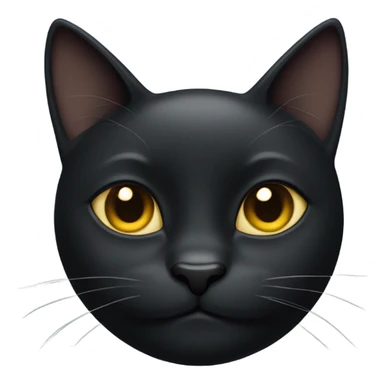 black cat smirking  sticker