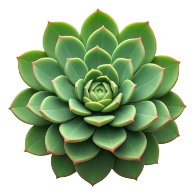 Cinematic Realistic Succulent Emoji, Compact and plump, with fleshy leaves arranged in rosettes of various shapes. The soft, green leaves glow with a gentle radiance, exuding a sense of calm and tranquility. Soft glowing outline, capturing the essence of resilience and beauty in a blossoming succulent! sticker