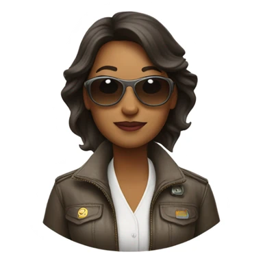 Mom wearing aviators sticker