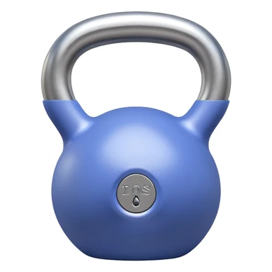 periwinkle kettlebell, sleek minimal sticker