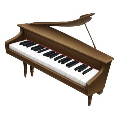 piano with a mouth open and teeth s sticker
