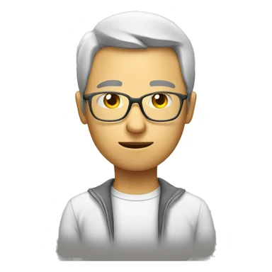 Open minded person with glass sticker