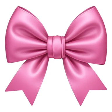 A cute pink bow emoji sticker