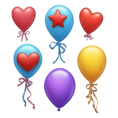 Birthday balloons sticker
