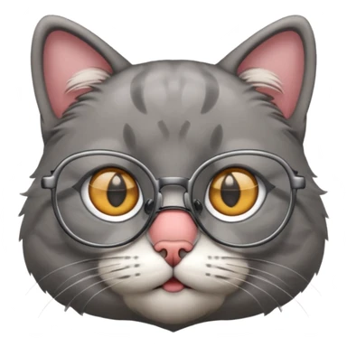 gatto con gli occhiali sticker