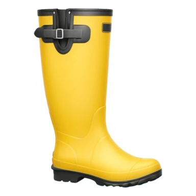 yellow rubber boots sticker