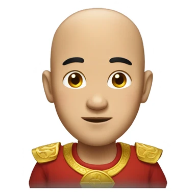 Chinese man with gold ears  sticker