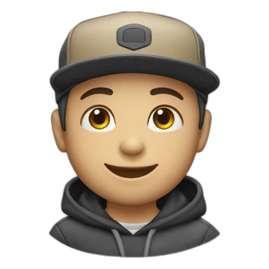 Presona tatuada con gorra sticker