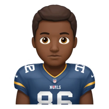 NFL players jersey sticker