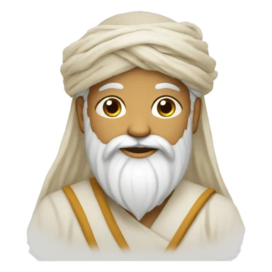 guru ji with cute face sticker