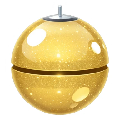 glitter ball party iPhone style gold sticker