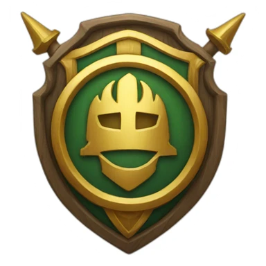 iphone inside a guild crest sticker