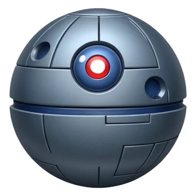 blueberry death star sticker