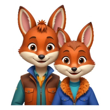 Nick and Judy sticker