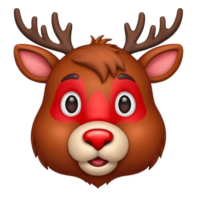 Rudolph red nosed reindeer sticker