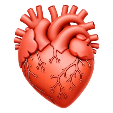 Plain coral color heart sticker