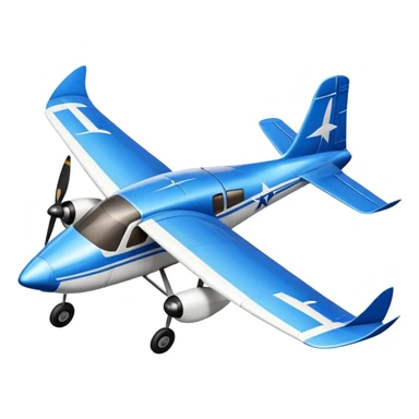 A small propeller airplane with wings and tail but with a realistic goose head at the front instead of a cockpit sticker