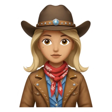 Western female Outlaw sticker