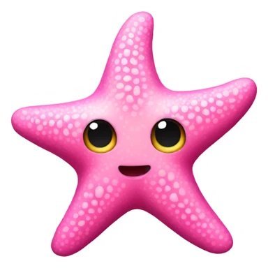 Pink starfish sticker