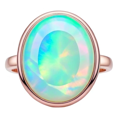 Cinematic Realistic Opal Emoji, Mystical and iridescent, with shifting colors of blue, green, and pink that dance across the smooth, milky surface. The gem’s unique play of light creates a mesmerizing, fluid effect, while a soft, glowing halo surrounds the stone. Soft glowing outline, capturing the essence of magic and mystery in a radiant opal. sticker
