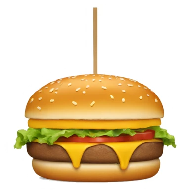 Burger with no cheese sticker