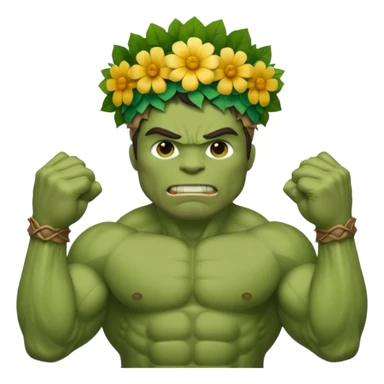 HULK DE FLOR sticker