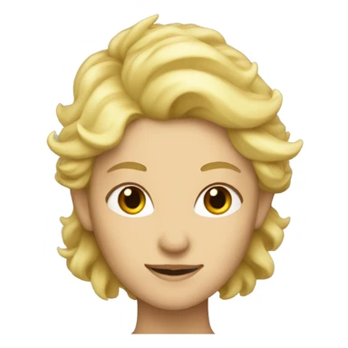 dragon lady with blond hair sticker