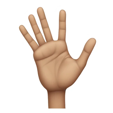 One hand with 8 fingers sticker