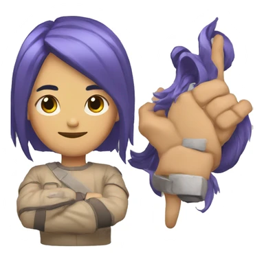 cara con guiño y pulgar arriba sticker