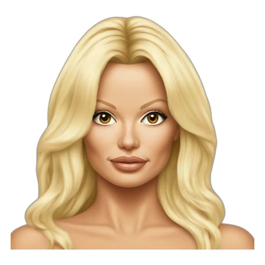 pamela anderson hyperrealistic sticker