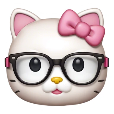  Regular HelloKitty with cool glasses sticker