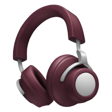 Burgundy heaphone sony sticker