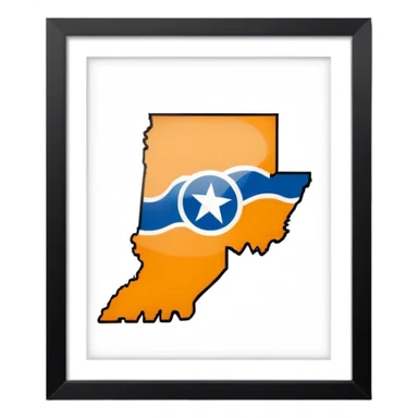Tennessee and Indiana ￼ sticker