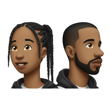Drake and travis Scott love sticker