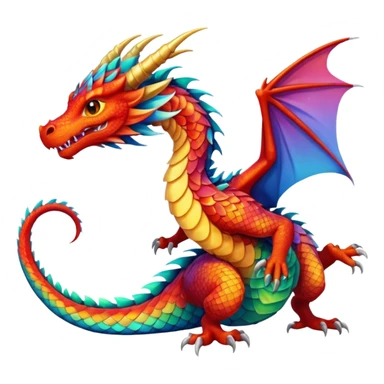 An anime dragon sticker
