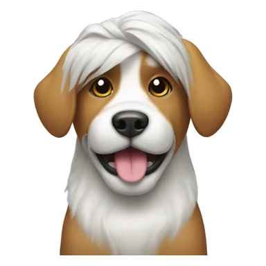 Dog getting groomed sticker