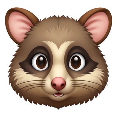 Create a possum cover his eyes  sticker