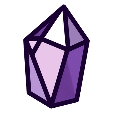 amethyst crystal sticker