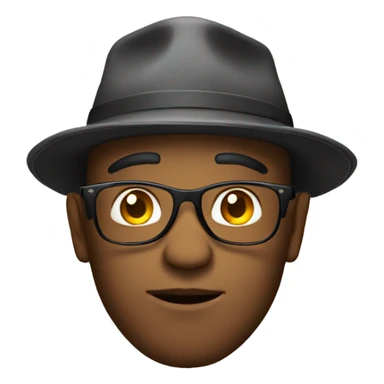 Cool dude with hat  sticker