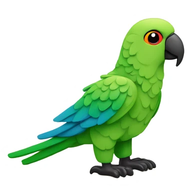 Parrot natural toys sticker