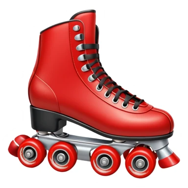 Retro roller skate sticker