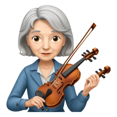 OLD FEMALE VIOLINIST sticker